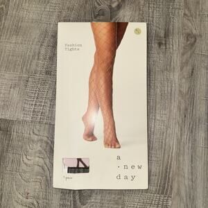 NIP A New Day Caramel Sexy Fishnet Fashion Tights Pantyhose Womens Size M / L